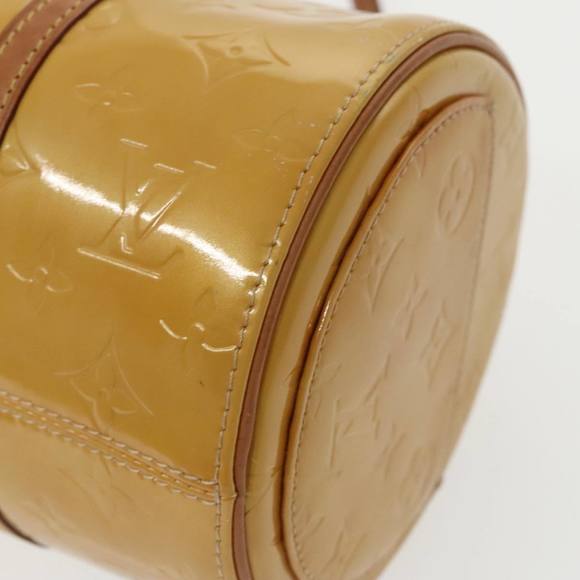 LOUIS VUITTON Monogram Vernis Bedford Hand Bag Beige M91006 LV Auth 99860 - Picture 14 of 16